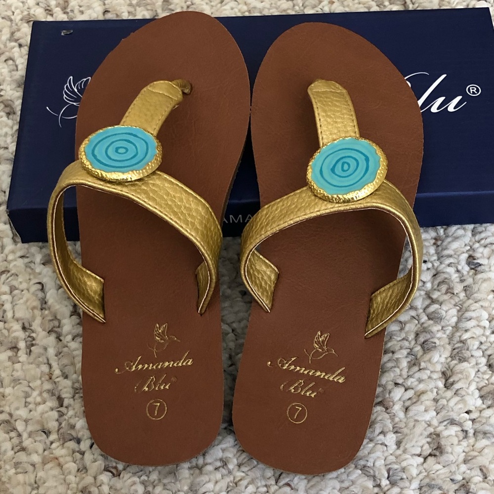 Amanda Blu Flip-flop sandals.
